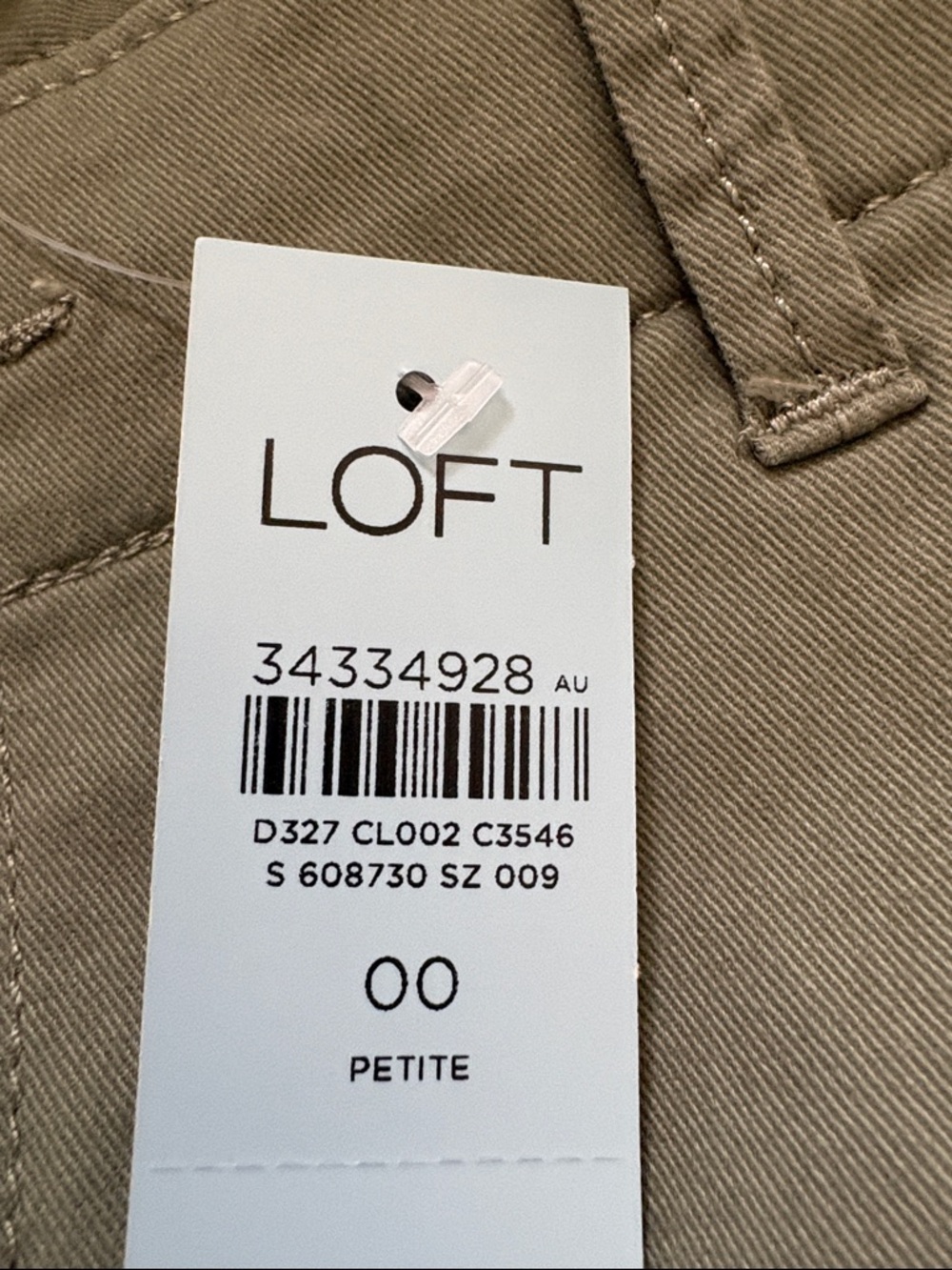 Women’s Monroe Slim Mid Rise Cotton Olive Green Chino Pants -Casual Straight Fit - Picture 2 of 7